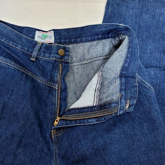 Vintage 80s Palmettos Womens 34X30 Dark Wash Denim High Waist Mom Jeans - Picture 6 of 9